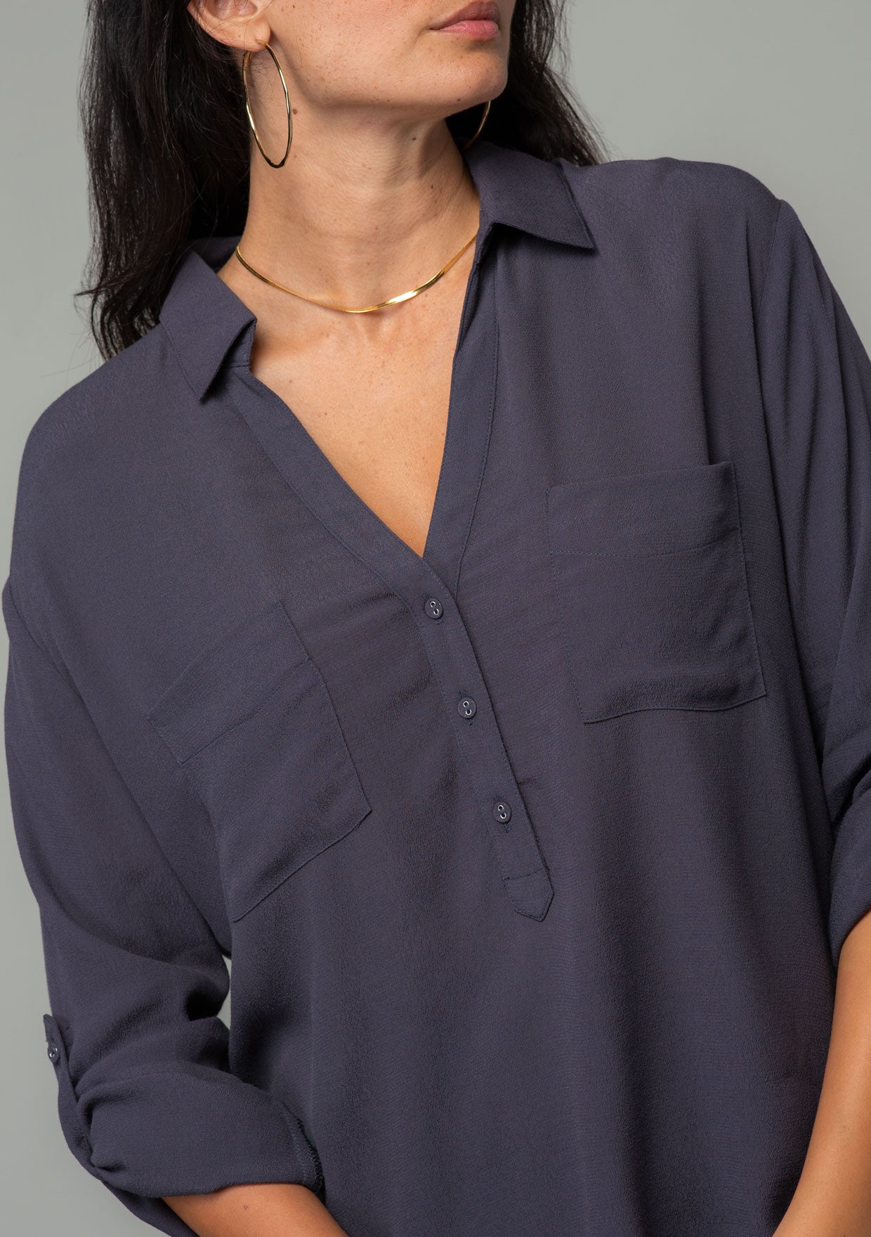 Shayla Button Front Shirt