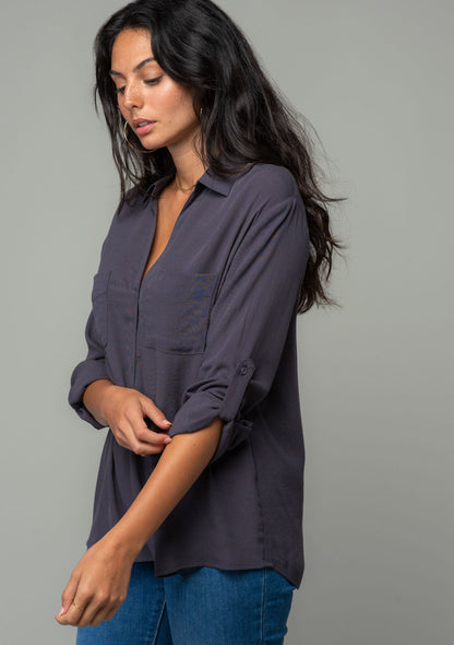 Shayla Button Front Shirt