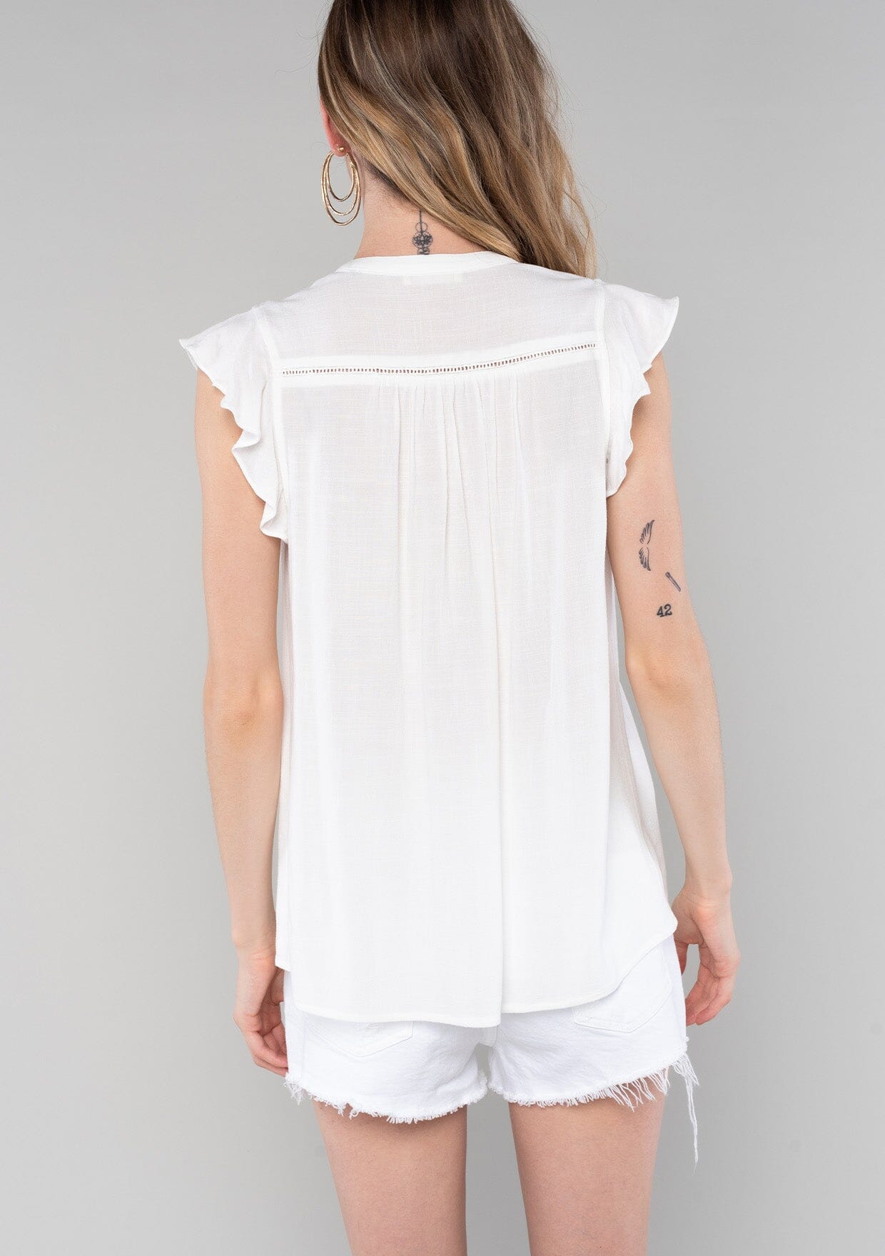 Canyons Flutter Sleeve Top