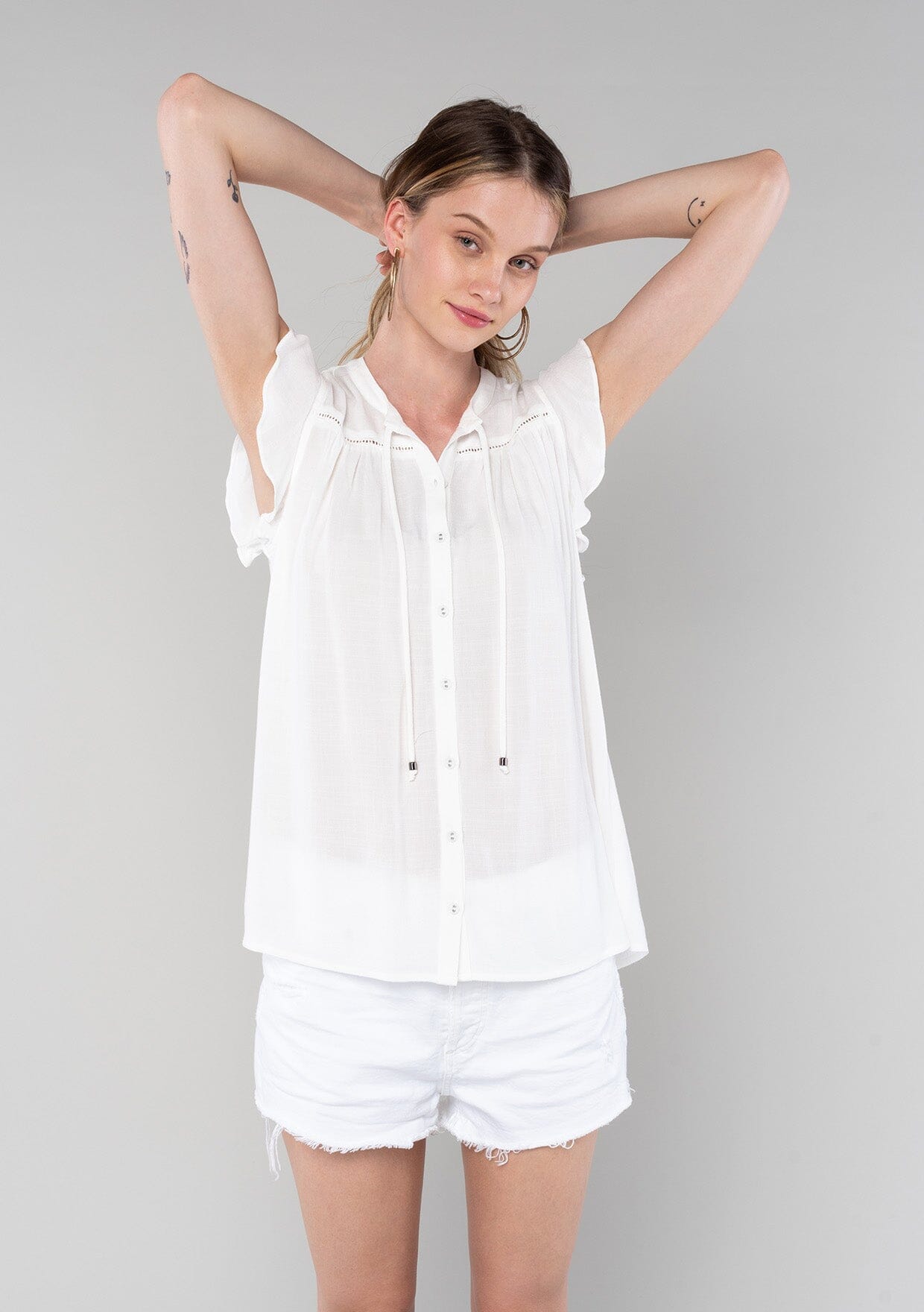 Canyons Flutter Sleeve Top
