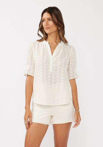 Lia Floral Embroidered Top