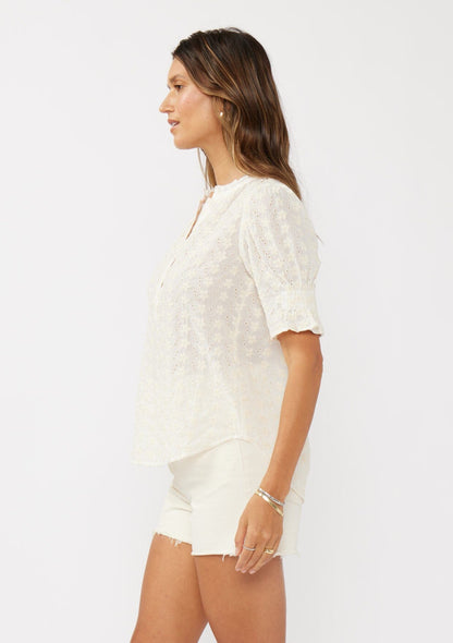 Lia Floral Embroidered Top