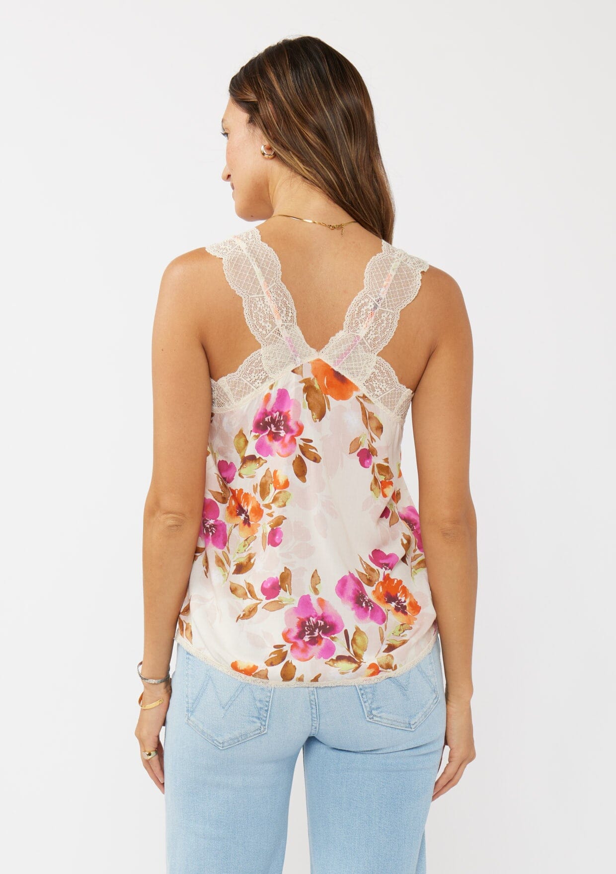 Blushing Meadow Lace Tank Top
