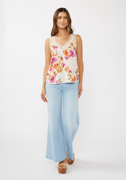 Blushing Meadow Lace Tank Top