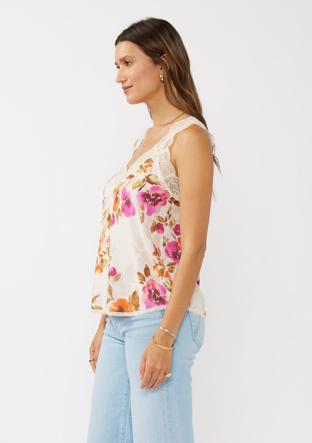 Blushing Meadow Lace Tank Top