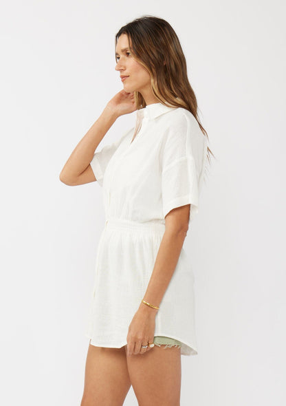 Palladia Smocked Tunic Top