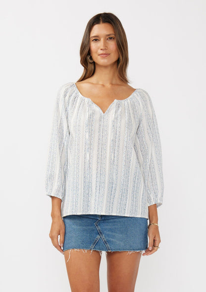Kallie Striped Blouse