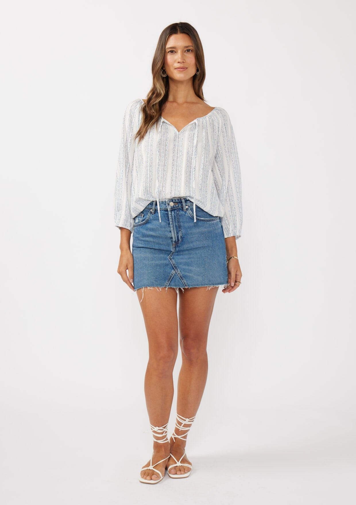 Kallie Striped Blouse