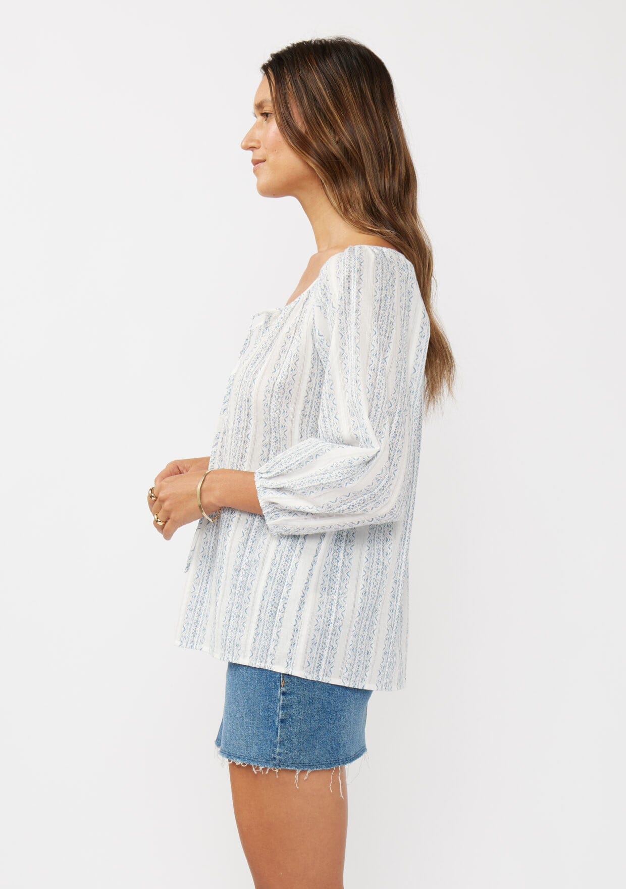 Kallie Striped Blouse