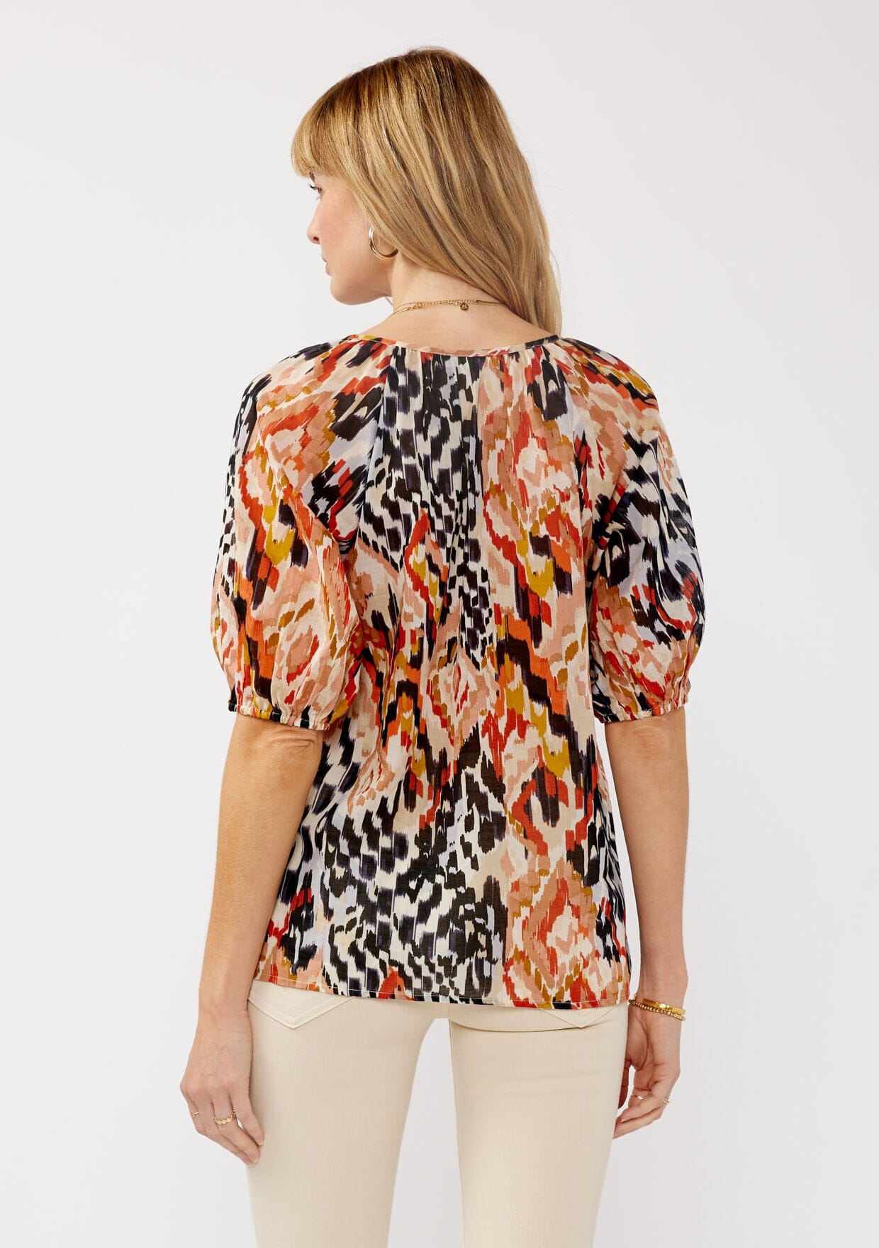 Arizona Sky Puff Sleeve Blouse