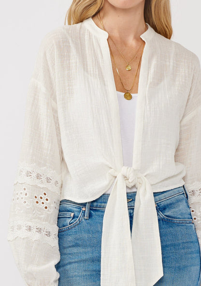 Gina Tie Front Blouse