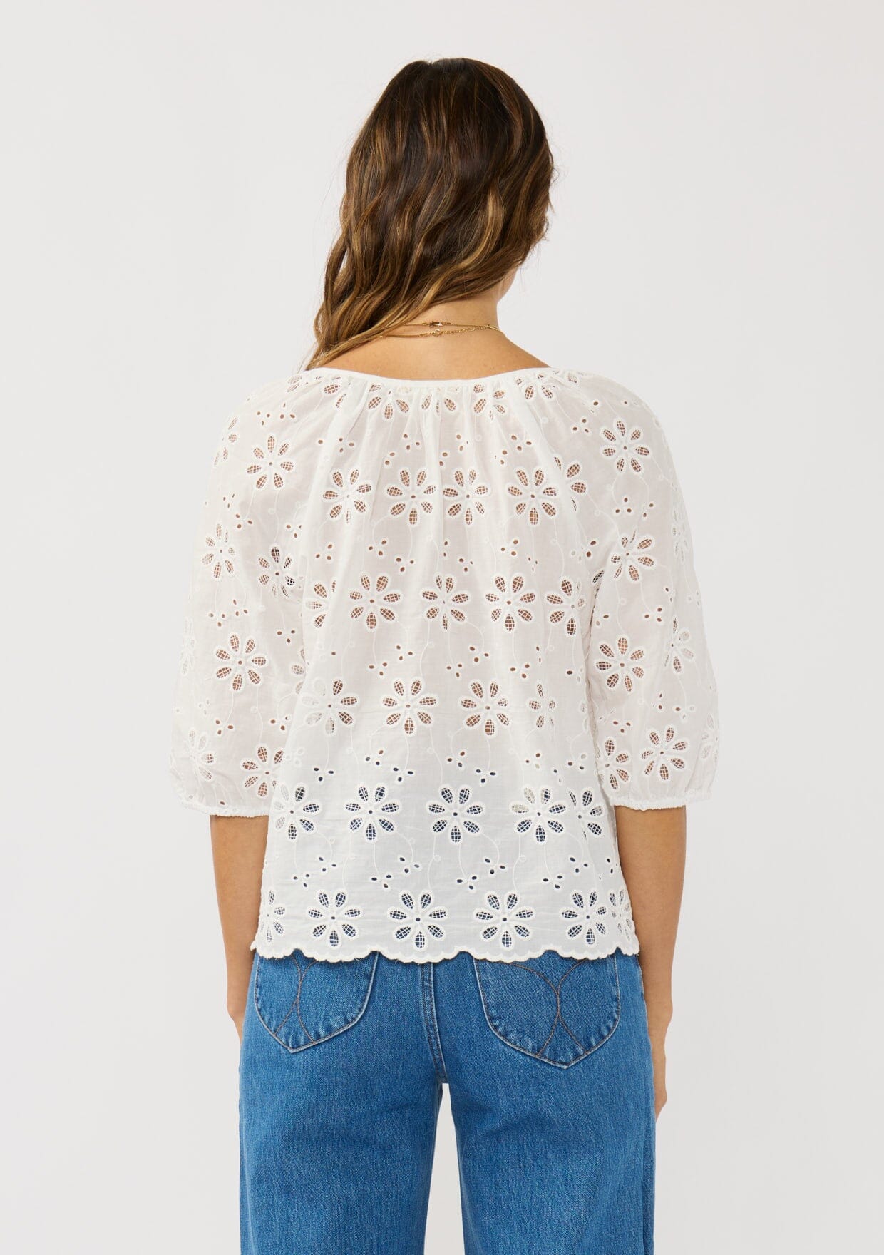 Nina Eyelet Top