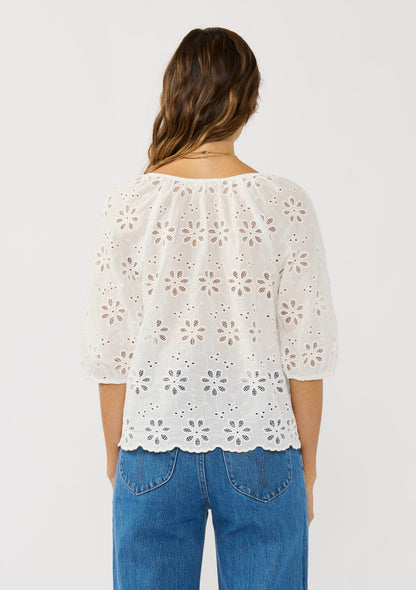 Nina Eyelet Top