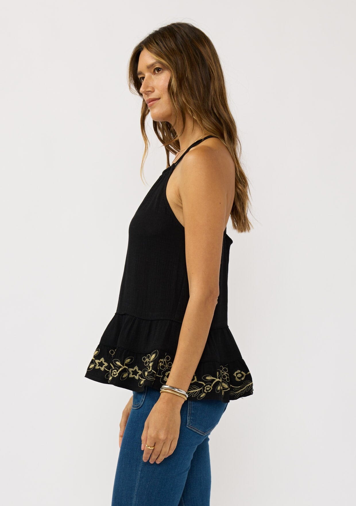 San Embroidered Top