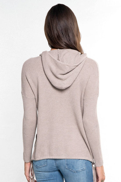 Chloe Waffle Knit Hoodie