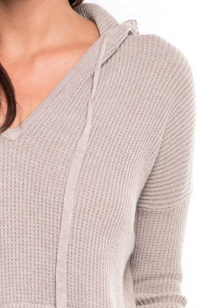 Chloe Waffle Knit Hoodie