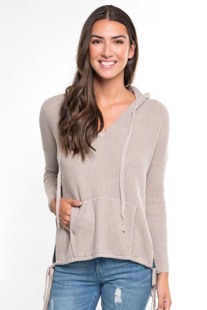 Chloe Waffle Knit Hoodie