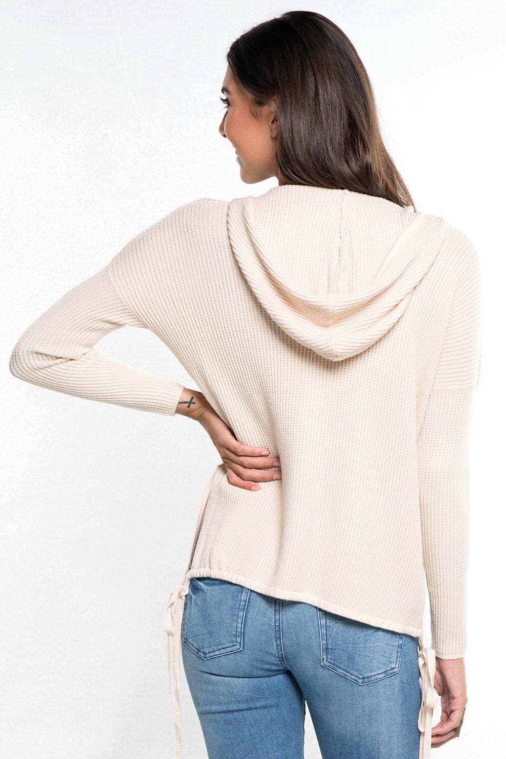 Chloe Waffle Knit Hoodie