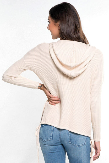 Chloe Waffle Knit Hoodie
