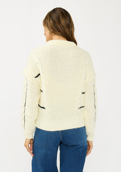 Jamie Mixed Media Sweater