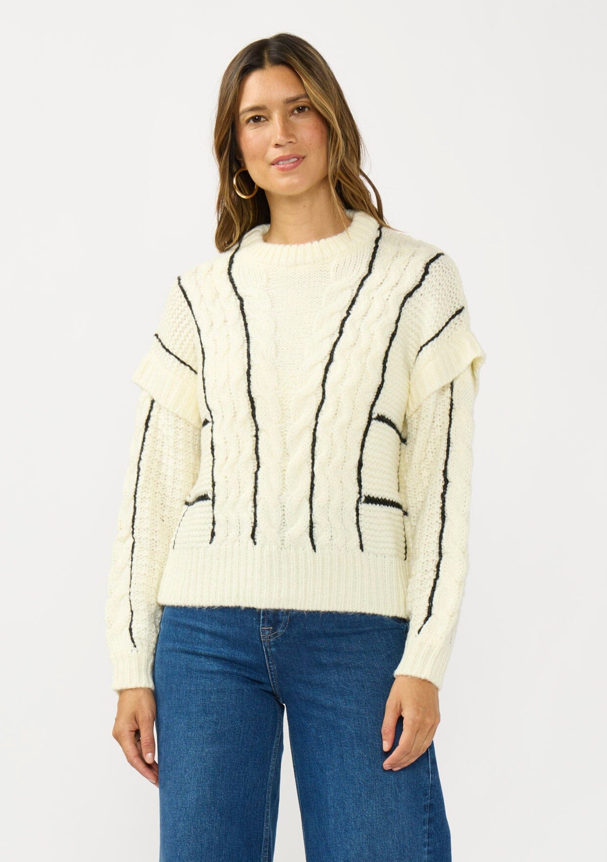 Jamie Mixed Media Sweater