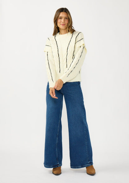 Jamie Mixed Media Sweater