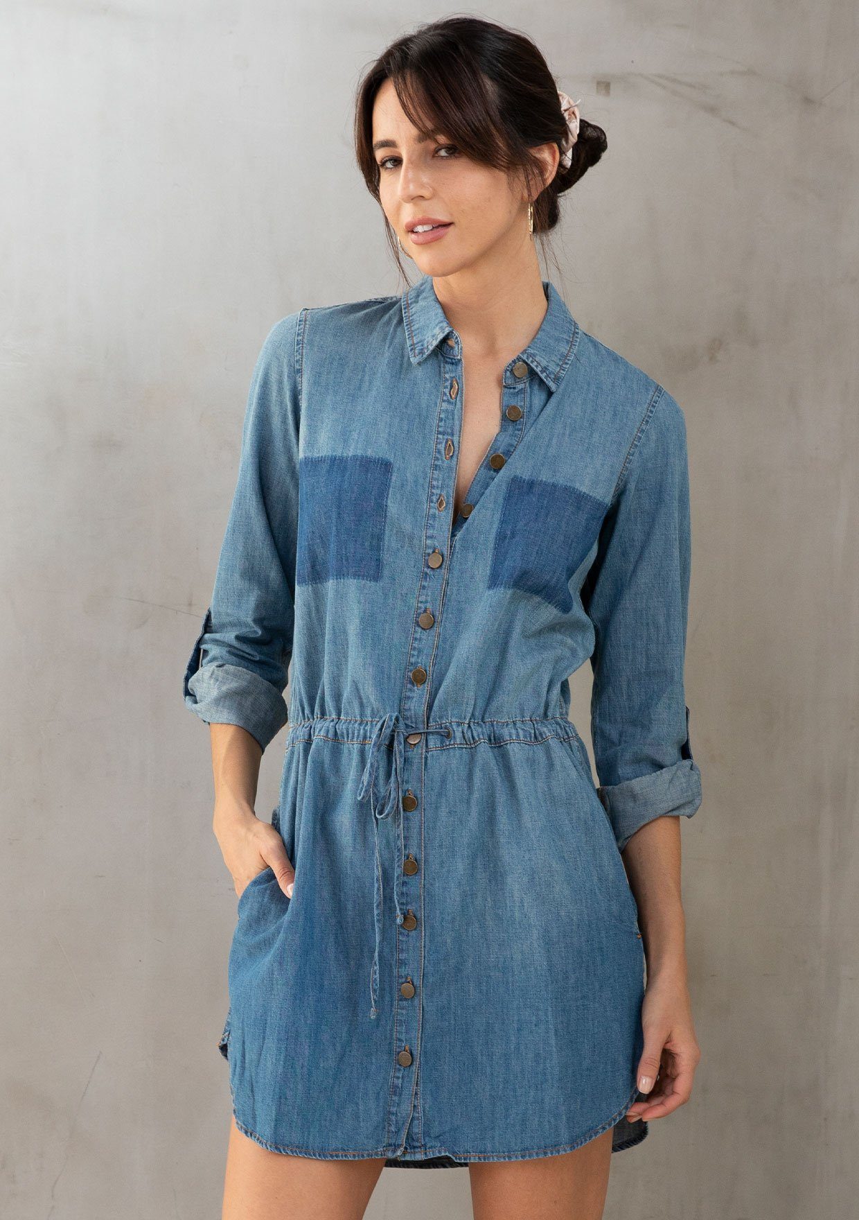 Lorrie Cotton Shirt Dress