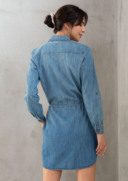 Lorrie Cotton Shirt Dress