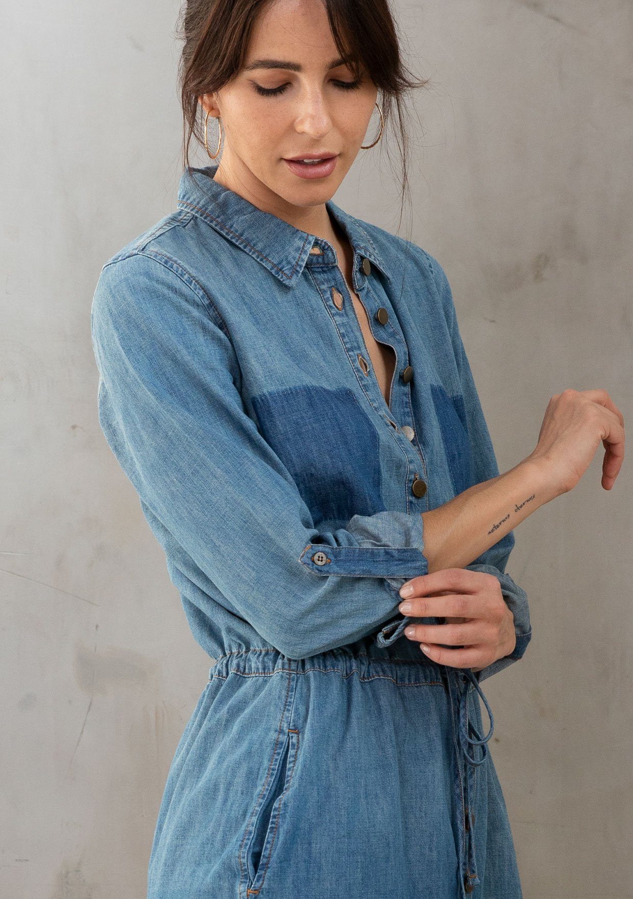 Lorrie Cotton Shirt Dress