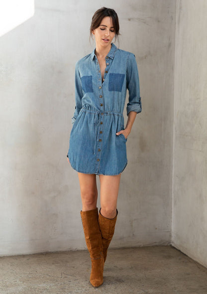 Lorrie Cotton Shirt Dress