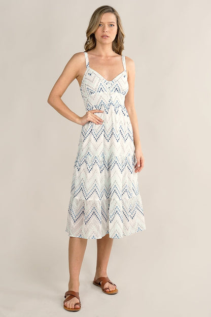 Farrah Chevron Striped Dress