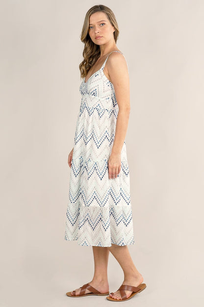 Farrah Chevron Striped Dress