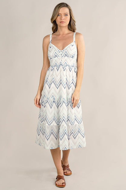 Farrah Chevron Striped Dress