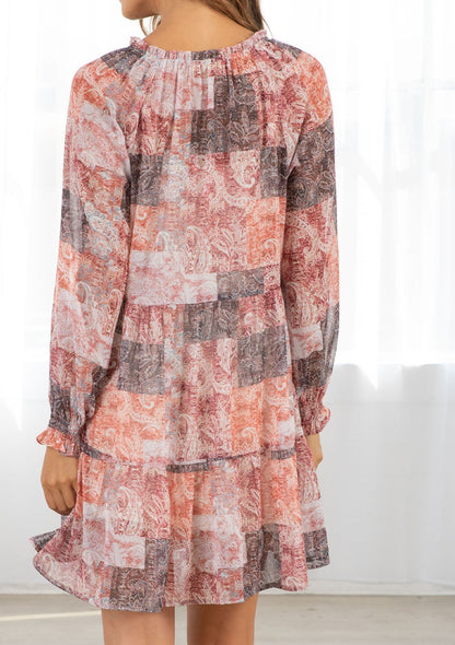 Phoenix Patchwork Mini Dress