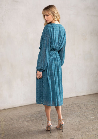 Disco Magic Chiffon Maxi Dress