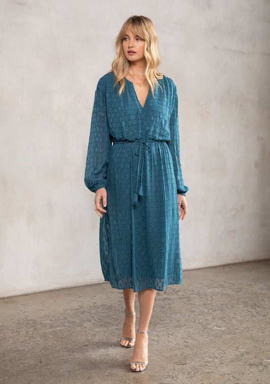 Disco Magic Chiffon Maxi Dress