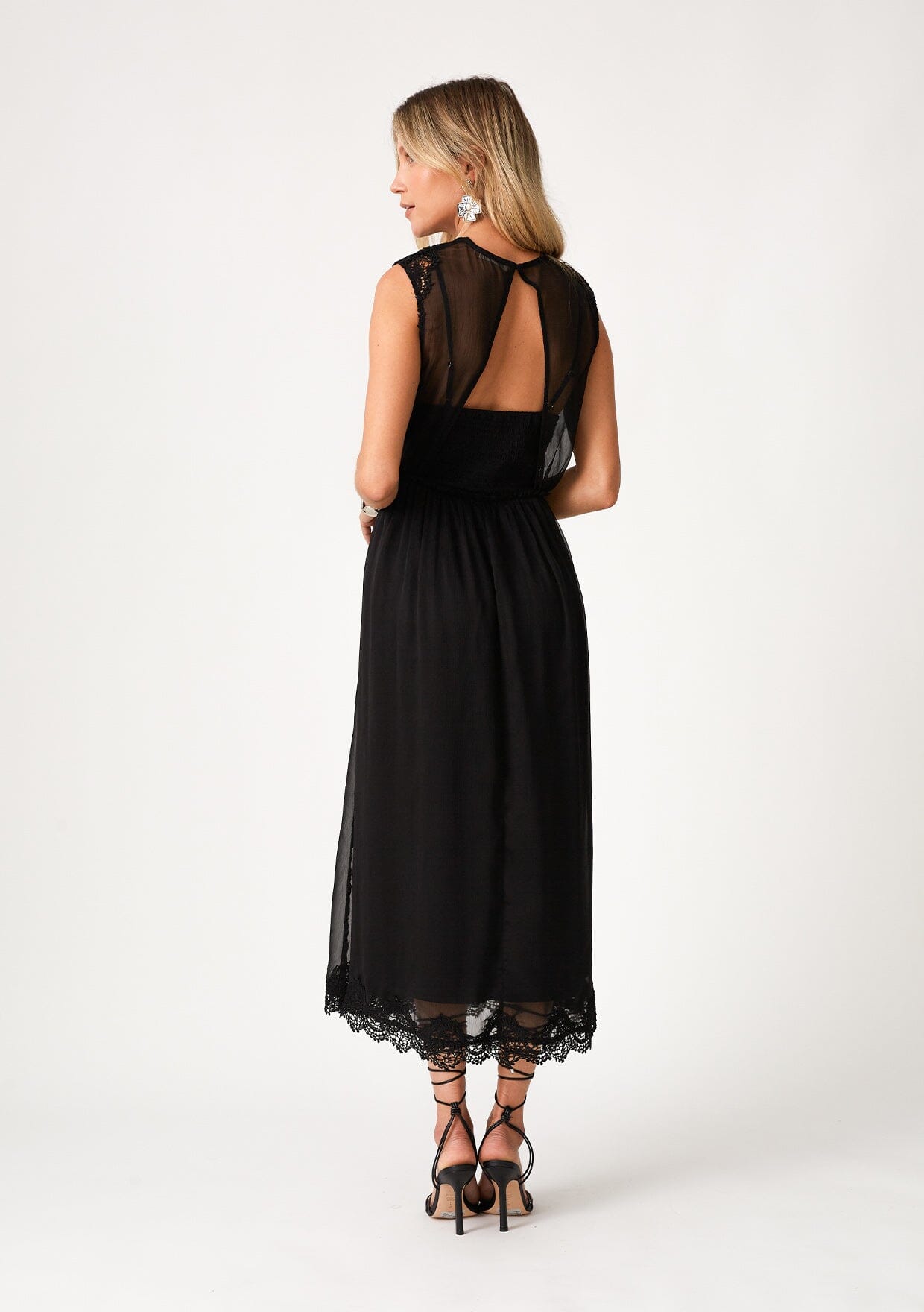 Raven Lace Midi Dress