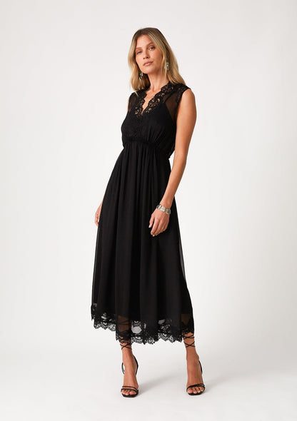 Raven Lace Midi Dress