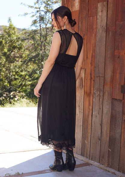 Raven Lace Midi Dress