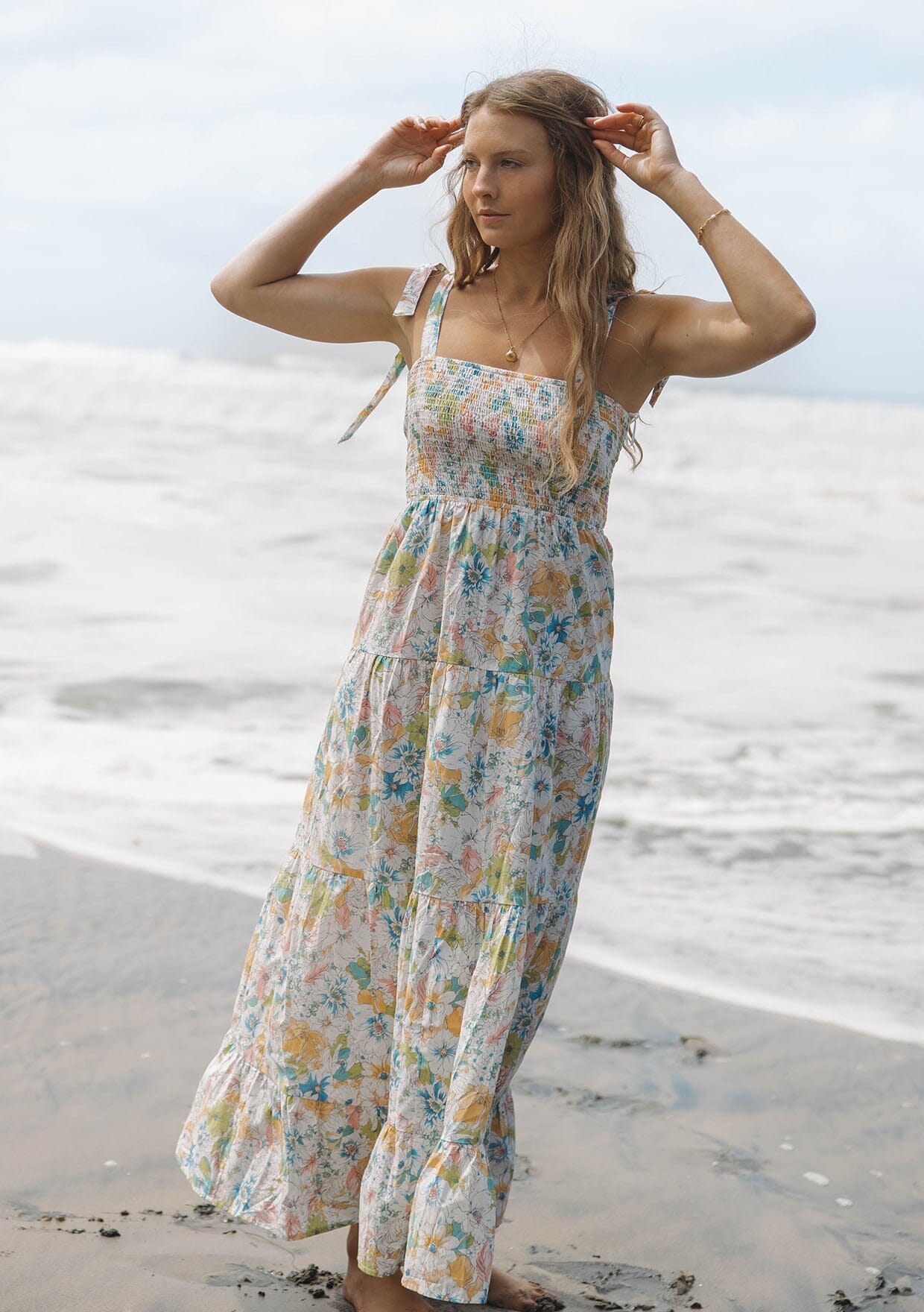Morning Meadow Smocked Maxi Dress