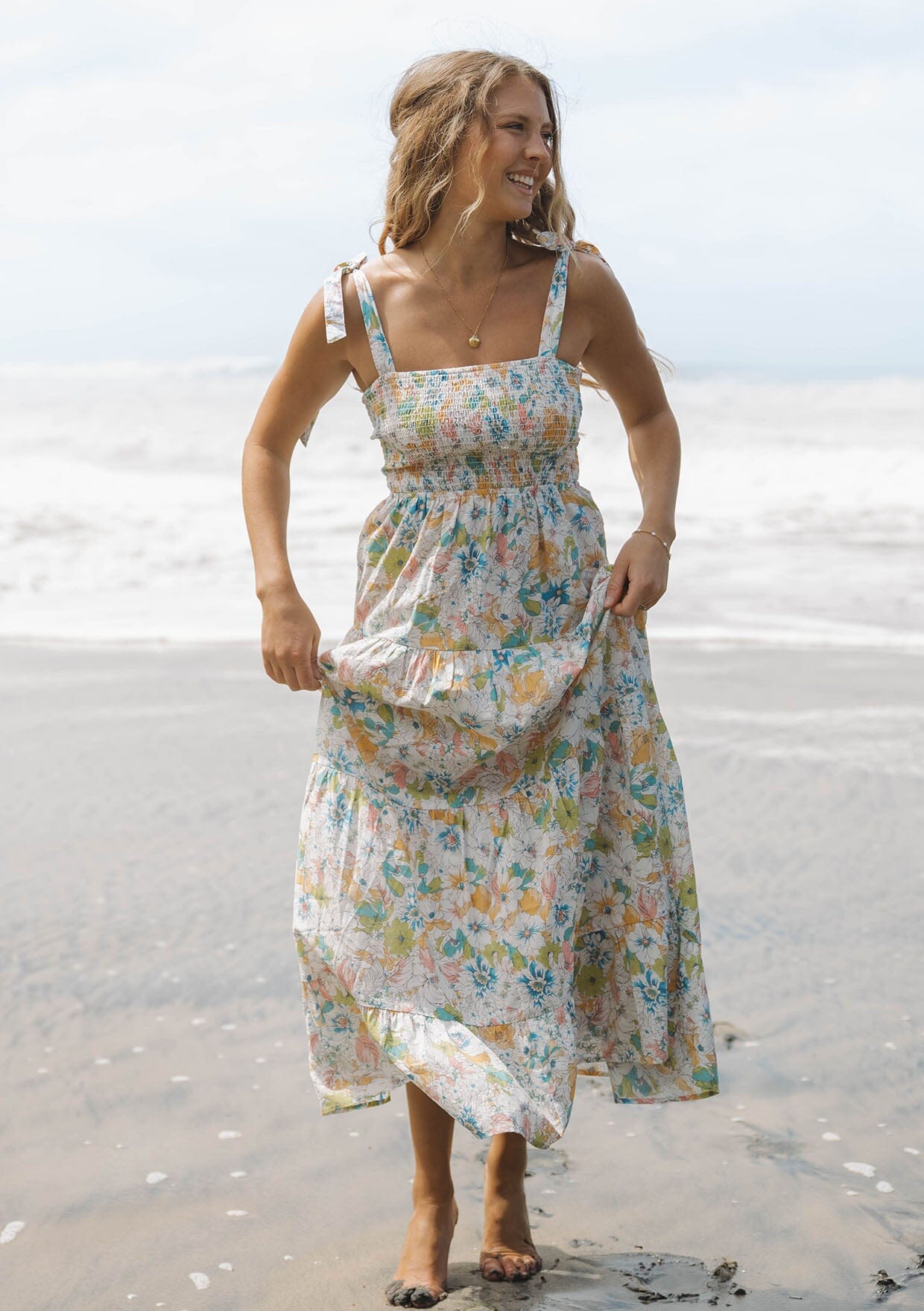 Morning Meadow Smocked Maxi Dress
