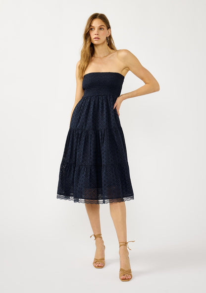 Mabel Eyelet Midi Dress