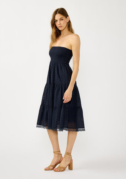 Mabel Eyelet Midi Dress