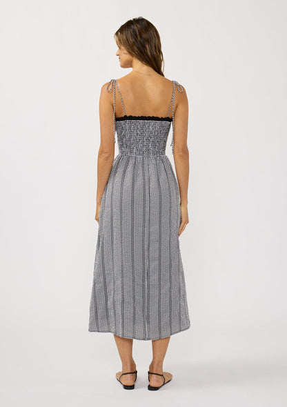Morey Gingham Midi Dress
