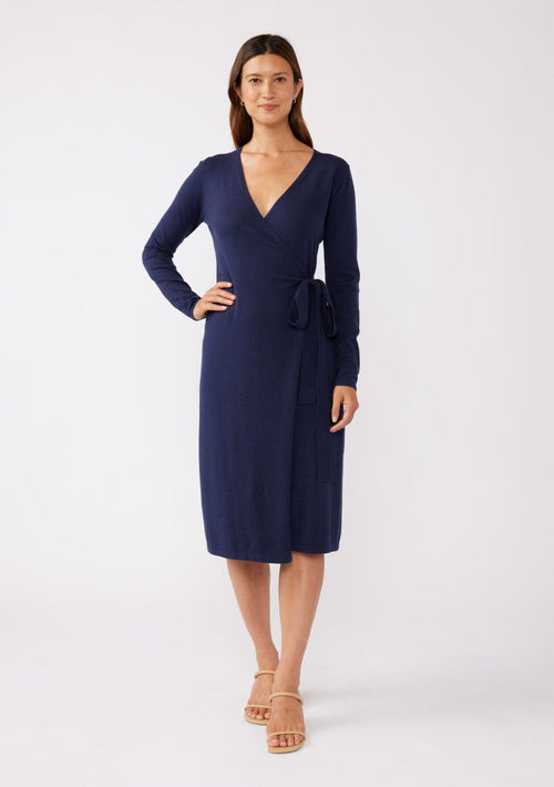 Socialite Sweater Wrap Dress