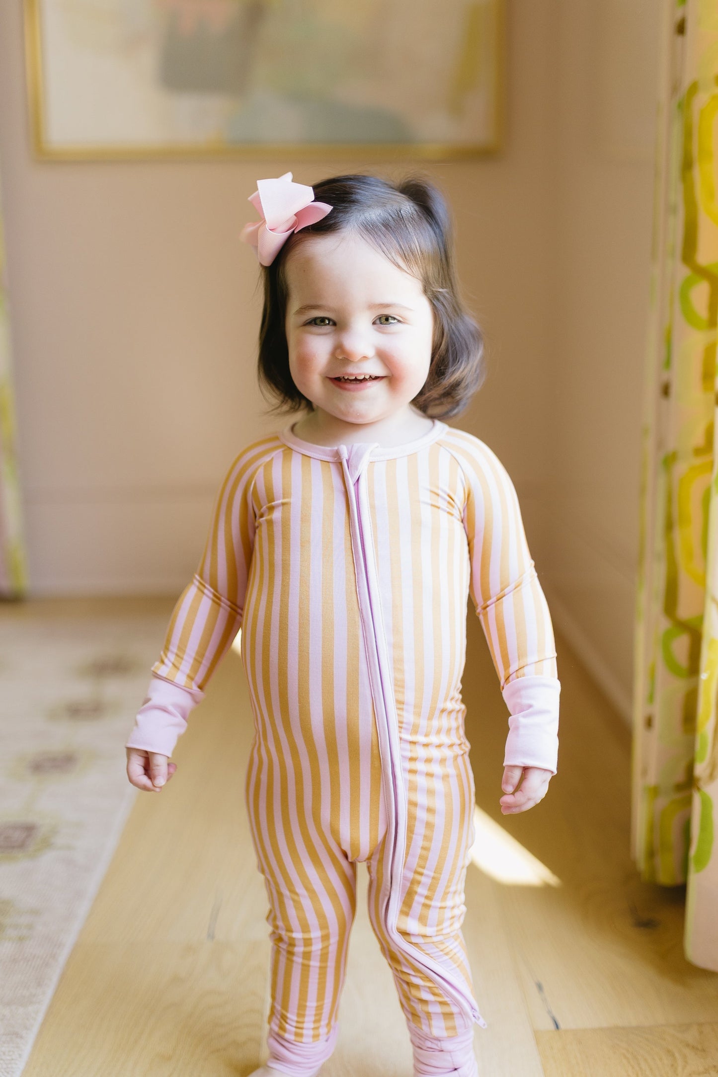 Summertime Stripes Baby Convertible Romper