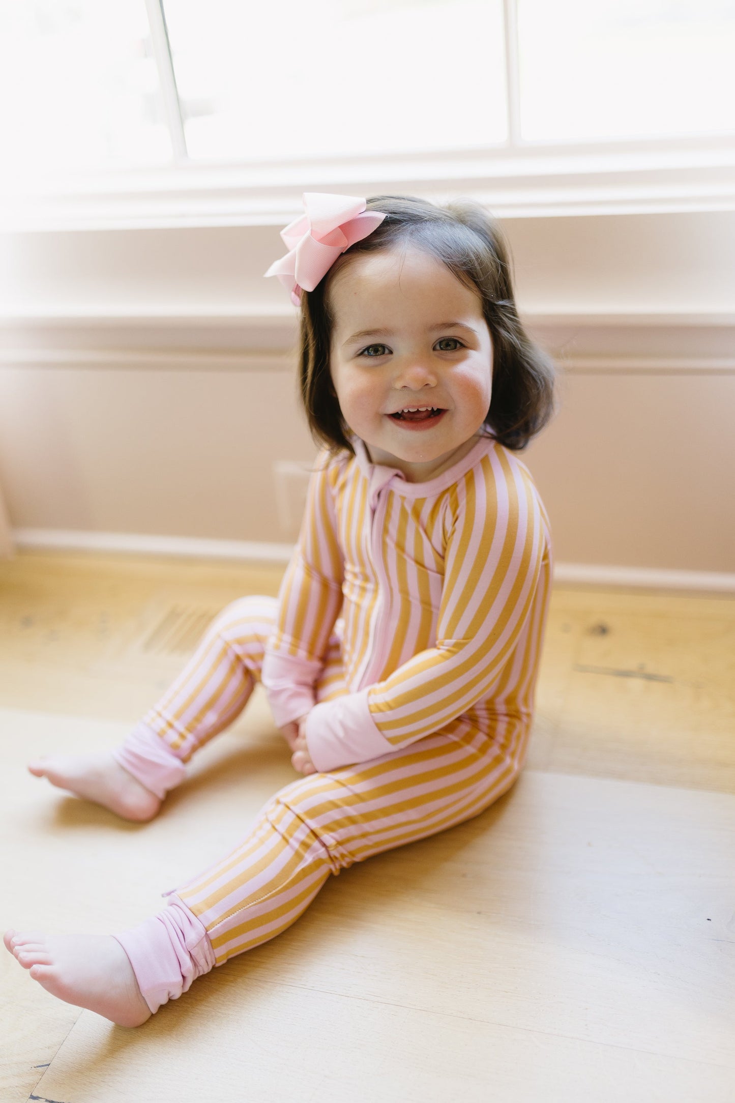 Summertime Stripes Baby Convertible Romper