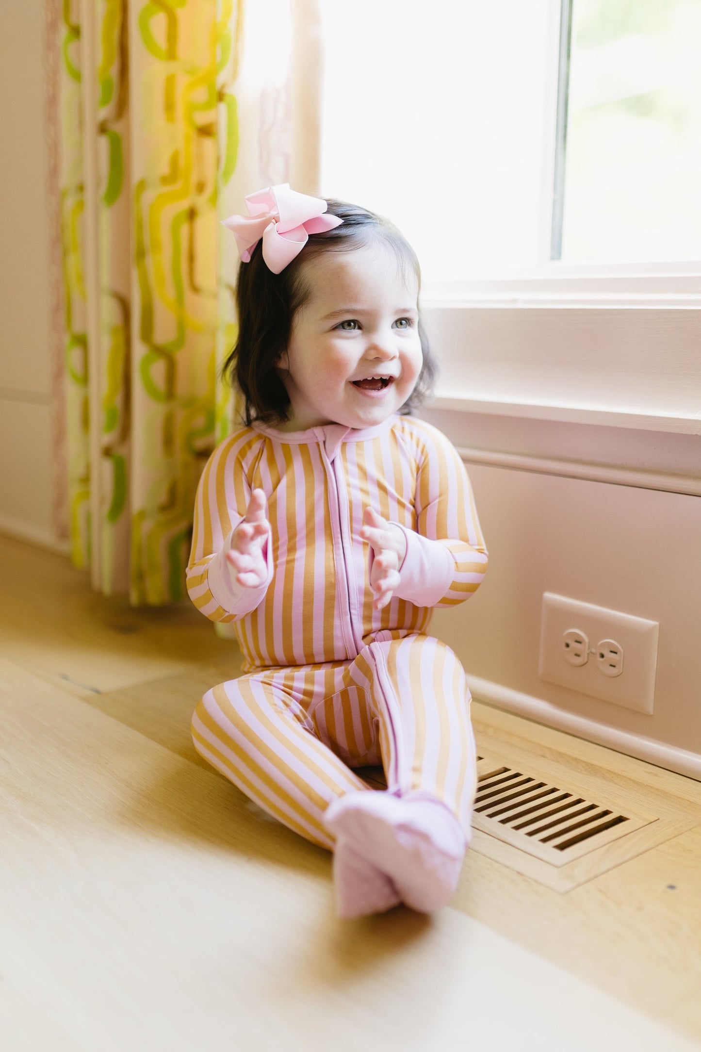Summertime Stripes Baby Convertible Romper