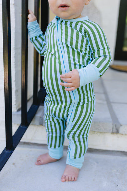 Summertime Stripes Baby Convertible Romper