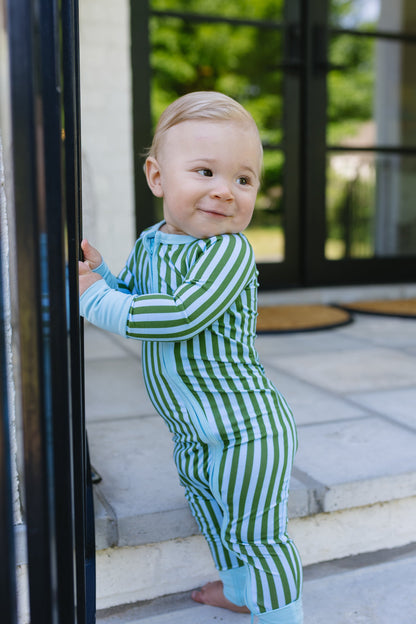 Summertime Stripes Baby Convertible Romper